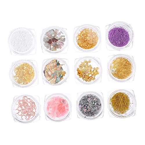 NIYANGLE 1 Schachtel Dekorative Nagelcharms Farben Goldfolie Glitzer Nail Art Zubehör für Kreative Maniküren für Halloween Weihnachten und Geburtstagsgeschenke NIYANGLE 1 Schachtel Dekorative Nagelcharms Farben Goldfolie Glitzer Nail Art Zubehör für Kreative Maniküren für Halloween Weihnachten und Geburtstagsgeschenke von NIYANGLE