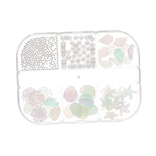 NIYANGLE 1 Schachtel Halloween Nail Art Mehrzweck Harz Blütenornamente für Diy Nageldesigns Nachtleuchtende Camellia Dekorationen für Bastelprojekte von NIYANGLE