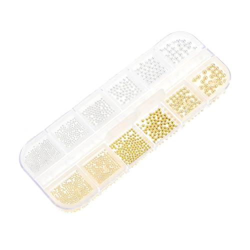 NIYANGLE 1 Schachtel Mix aus Bunten Metall Stahlperlen für Kreative Maniküre Vielseitig Einsetzbar für Nägel Handys Notizbücher und Mehr für Diy Nail Designs NIYANGLE 1 Schachtel Mix aus Bunten Metall Stahlperlen für Kreative Maniküre Vielseitig Einsetzbar für Nägel Handys Notizbücher und Mehr für Diy Nail Designs von NIYANGLE