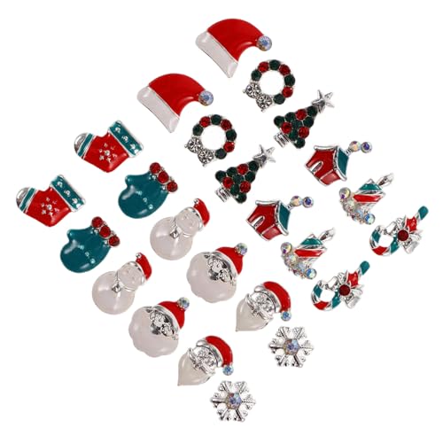 NIYANGLE 1 Schachtel Weihnachtsschmucknagelaufkleber Junk-nagelanhänger Stern Nagel Charms Sternenzauber Nägel Charme Perlen Für Nägel Nageldesign Nagel Charme Legierung von NIYANGLE