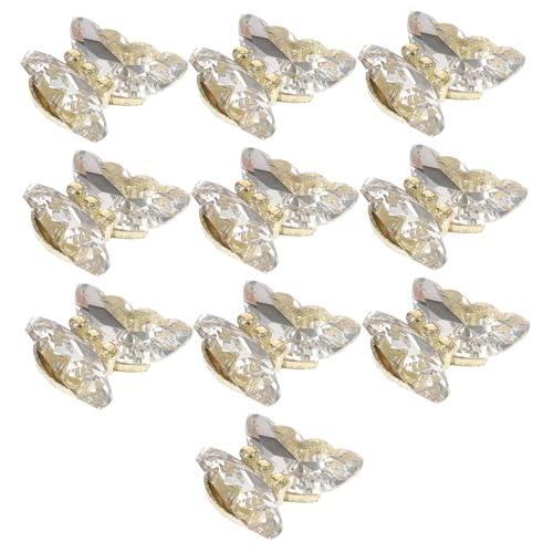 NIYANGLE 10 Stück Teiliges Nagel Deko Schmetterlinge Schimmernde Charms für Maniküre Glänzende Nail Art Verzierungen Diy Nagelschmuck für Party Hochzeit Alltag NIYANGLE 10 Stück Teiliges Nagel Deko Schmetterlinge Schimmernde Charms für Maniküre Glänzende Nail Art Verzierungen Diy Nagelschmuck für Party Hochzeit Alltag von NIYANGLE