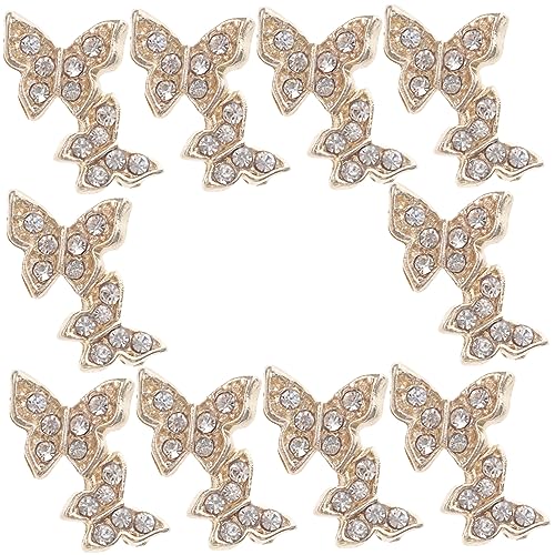 NIYANGLE 10 Stück Teiliges Schmetterling Nail Charms mit Strass für Diy Nageldesigns Nageldekorationen für Fingernägel und Fußnägel Vielseitig Einsetzbar für Handys Taschen und Mehr NIYANGLE 10 Stück Teiliges Schmetterling Nail Charms mit Strass für Diy Nageldesigns Nageldekorationen für Fingernägel und Fußnägel Vielseitig Einsetzbar für Handys Taschen und Mehr von NIYANGLE