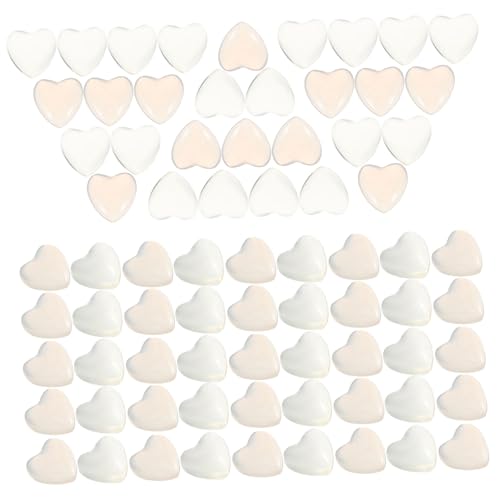 NIYANGLE 100 Stück Herzform Nagelcharms Glitzernde Nageldekorationen für Maniküre Rosarote und Blaue Schmucksteine für Hochzeiten Weihnachten und Besondere Anlässe von NIYANGLE
