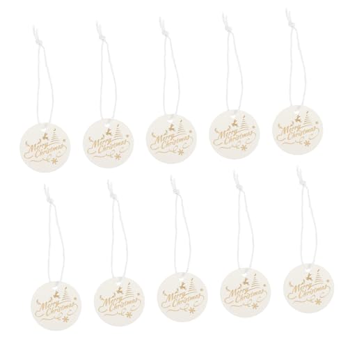 NIYANGLE 100 Stück Weihnachtsgeschenkanhänger mit Baumwollschnur Elegante Diy Tags für Weihnachtsdekoration Festliche Etiketten für Persönliche Botschaften und NIYANGLE 100 Stück Weihnachtsgeschenkanhänger mit Baumwollschnur Elegante Diy Tags für Weihnachtsdekoration Festliche Etiketten für Persönliche Botschaften und von NIYANGLE