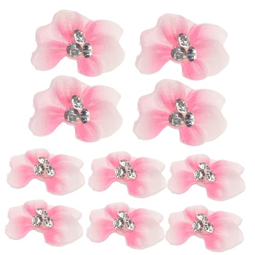NIYANGLE 10Stücke Nagelverzierung Zubehör Mit Perlenschmuck Und Blütenmotiven Für DIY Maniküre Ästhetische Nagelkunst Und Manikürezubehör von NIYANGLE