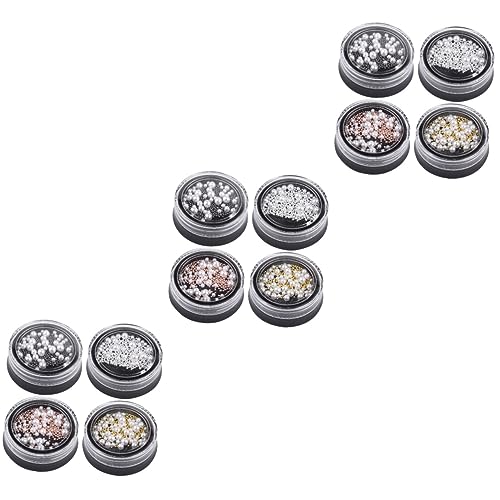 NIYANGLE 12 Boxen Nagelkunst Perlen Dekorationen Imitation Perlen und Stahlperlen für Maniküre für Diy Nageldesign und Projekte NIYANGLE 12 Boxen Nagelkunst Perlen Dekorationen Imitation Perlen und Stahlperlen für Maniküre für Diy Nageldesign und Projekte von NIYANGLE