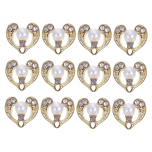 NIYANGLE 12Stücke Herzförmige Nagelkunst Dekorationen Teiliges Aus Metall Für DIY Maniküre Eleganter Schmuck Für Besondere Anlässe Langlebig Und Sicher Anwendung NIYANGLE 12Stücke Herzförmige Nagelkunst Dekorationen Teiliges Aus Metall Für DIY Maniküre Eleganter Schmuck Für Besondere Anlässe Langlebig Und Sicher Anwendung von NIYANGLE