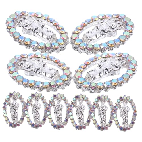 NIYANGLE 12Stücke Metall Nagelanhänger Jesus Design Dekorative Nagelcharms Für Acrylnägel Und Nageldekoration Für DIY Maniküre Und Ostern von NIYANGLE