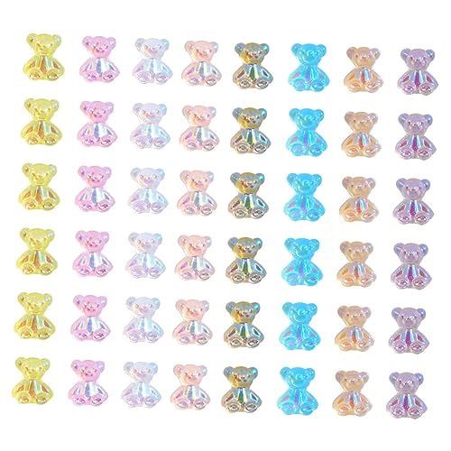 NIYANGLE 160Stücke DIY Charms Maniküre Harz Dekore Pastell Farben Für Nagelkunst Und Dekoration Süße Abziehbilder Für Maniküre von NIYANGLE