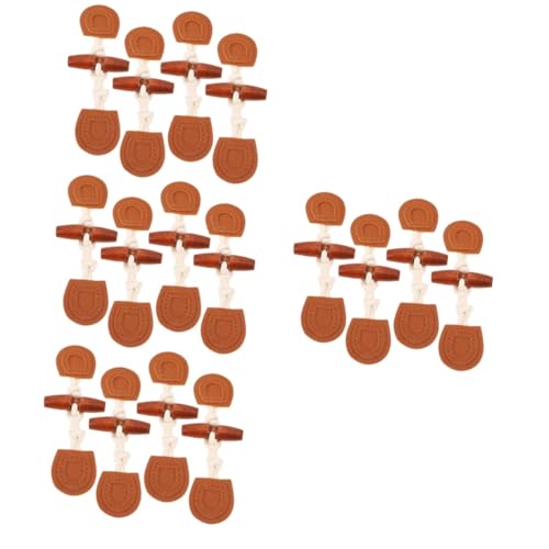 NIYANGLE 16paare Dekorative Holzknöpfe Mit Knebelverschluss Für Mäntel Jacken Und Strickwaren Stilvolle Und Vielseitige Verschlüsse Für Ihre Bekleidung von NIYANGLE