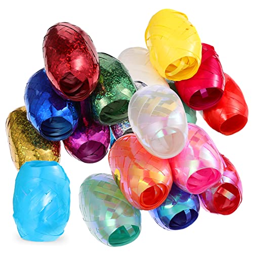NIYANGLE 18 Rollen Geschenkbänder pro Hochwertiges Curling Band für Hochzeit Party und Festival Dekoration für Geschenkverpackung und Ballonbindung Zufällige Farbe von NIYANGLE