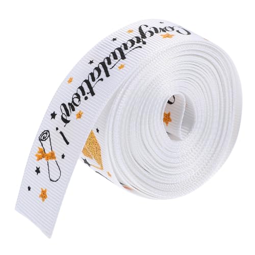 NIYANGLE 1Rolle Abschlussband DIY Dekoratives Geschenkband Für Verpackungen Yards Lebhaften Farben Für Feierlichkeiten Und Bastelprojekte von NIYANGLE