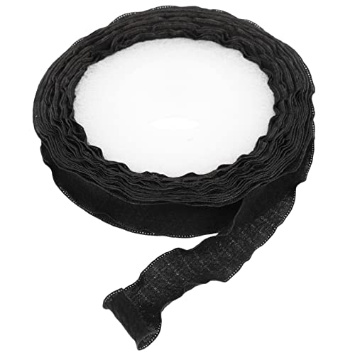 NIYANGLE 1Rolle Schwarzes Rüschendekorband Vielseitiges Geschenkband Für Bastelprojekte Und Festlichkeiten Yards Pro Für Hochzeiten Geschenkverpackungen von NIYANGLE