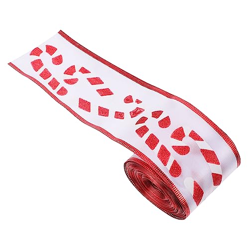 NIYANGLE 1Rolle Weihnachtliches Geschenkband Lang Dekoratives Paketband Für DIY Bastelprojekte Geschenkverpackung Und Weihnachtsbaumdekoration NIYANGLE 1Rolle Weihnachtliches Geschenkband Lang Dekoratives Paketband Für DIY Bastelprojekte Geschenkverpackung Und Weihnachtsbaumdekoration von NIYANGLE