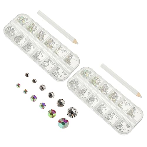 NIYANGLE 1Satz Flachrücken Strasssteine Dekorationen Für DIY Nagelkunst Vielseitig Einsetzbar Für Handwerk Kleidung Schuhe Handys Und Mehr von NIYANGLE