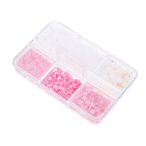 NIYANGLE 1Satz Nagelkunstset Mit Zarten Blüten Austauschbare Nagelschützer Box Mit Gemischten Puder Und Weißtöne Für Nageldesigns Und Nail Art Supplies NIYANGLE 1Satz Nagelkunstset Mit Zarten Blüten Austauschbare Nagelschützer Box Mit Gemischten Puder Und Weißtöne Für Nageldesigns Und Nail Art Supplies von NIYANGLE