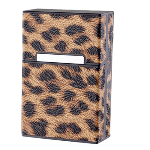 NIYANGLE 1Stück Zigarettenetui Leopardprint Tabakaufbewahrungsbox Robustes Kunststoffdesign mit Magnetverschluss für Stilvolle Zigarettenschachtel für Unterwegs NIYANGLE 1Stück Zigarettenetui Leopardprint Tabakaufbewahrungsbox Robustes Kunststoffdesign mit Magnetverschluss für Stilvolle Zigarettenschachtel für Unterwegs von NIYANGLE