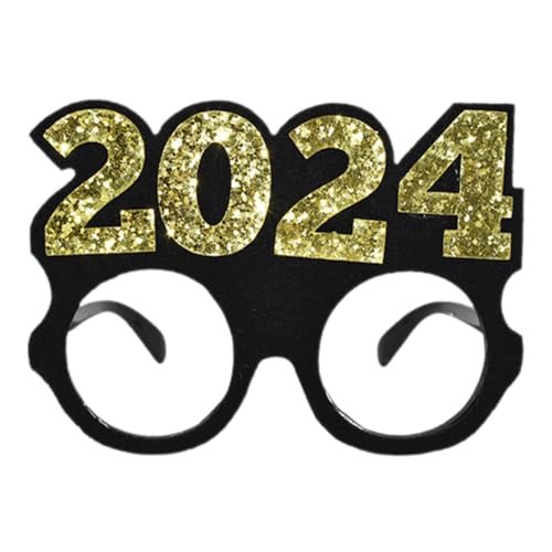NIYANGLE 1paar Lustige Fotorequisiten Brillen Für Silvester Und Partys Leichte Tragbare Und Vielseitige Dekorationen Für Neujahr Abschlussfeiern Und Feiertagsveranstaltungen von NIYANGLE