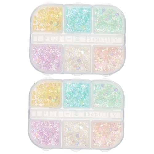 NIYANGLE 2 Boxen Farbige Nagelkunst Dekoration Teiliges aus Meerjungfrau Perlen Einfach zu Verwenden für Diy Nageldesign Vielseitiges Nagelschmuck Zubehör für Kreative Maniküre Geeignet für NIYANGLE 2 Boxen Farbige Nagelkunst Dekoration Teiliges aus Meerjungfrau Perlen Einfach zu Verwenden für Diy Nageldesign Vielseitiges Nagelschmuck Zubehör für Kreative Maniküre Geeignet für von NIYANGLE