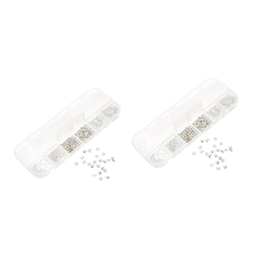 NIYANGLE 2 Boxen Nail Diamonds Dekorationsset Box mit Flachen Bunten Strasssteinen für Diy Nagelkunst Maniküre Einfache Anwendung und Langlebiger für Nageldesigns NIYANGLE 2 Boxen Nail Diamonds Dekorationsset Box mit Flachen Bunten Strasssteinen für Diy Nagelkunst Maniküre Einfache Anwendung und Langlebiger für Nageldesigns von NIYANGLE