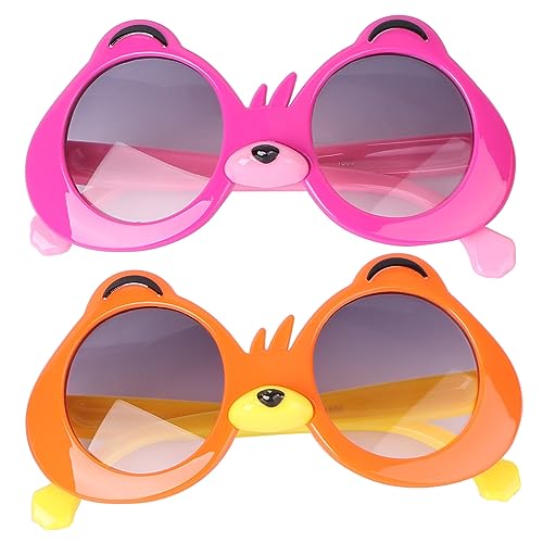 NIYANGLE 2 Paare sonnenbrillen für kindersonnenbrille Gläser Partybrille für geformt Dekorative Brillen Requisiten Glasdekorationen Stk Orange NIYANGLE 2 Paare sonnenbrillen für kindersonnenbrille Gläser Partybrille für geformt Dekorative Brillen Requisiten Glasdekorationen Stk Orange von NIYANGLE
