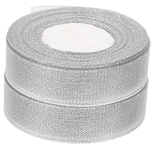 NIYANGLE 2 Rollen Geschenkband Breites Zuschneidbares Glänzendes Dekoband für Diy Bastelarbeiten Hochzeit Geburtstagsfeiern und Projekte Langlebig und Vielseitig Einsetzbar von NIYANGLE