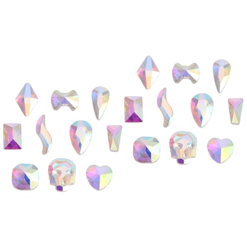 NIYANGLE 2 Sätze Ab Holografische Flachrücken Strasssteine Mischgrößen Und Formen Für Diy Nagelkunst Hochwertige Glascharms Für Kreative Nail Art Designs 100 Stück * 2 NIYANGLE 2 Sätze Ab Holografische Flachrücken Strasssteine Mischgrößen Und Formen Für Diy Nagelkunst Hochwertige Glascharms Für Kreative Nail Art Designs 100 Stück * 2 von NIYANGLE