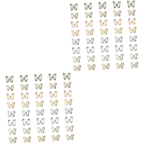NIYANGLE 2 Sätze Schmetterling Nagelschmuck Set Mit Bunten Dekoren Für Kreative Diy Nageldesigns Geeignet Für Maniküre Und Nagelkunst Zu Hause 40 Stück * 2 NIYANGLE 2 Sätze Schmetterling Nagelschmuck Set Mit Bunten Dekoren Für Kreative Diy Nageldesigns Geeignet Für Maniküre Und Nagelkunst Zu Hause 40 Stück * 2 von NIYANGLE