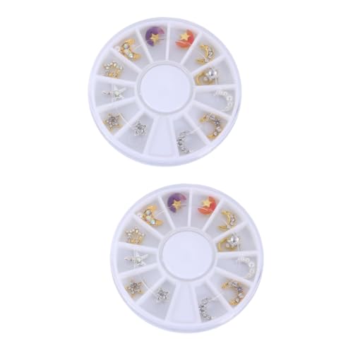 NIYANGLE 2 Sätze Teiliges Nagelstuds Dekoration Für Damen Nail Art Aufkleber Einfach Anzuwenden Für Diy Maniküre Zu Hause Salon 12 Stücke * 2 NIYANGLE 2 Sätze Teiliges Nagelstuds Dekoration Für Damen Nail Art Aufkleber Einfach Anzuwenden Für Diy Maniküre Zu Hause Salon 12 Stücke * 2 von NIYANGLE