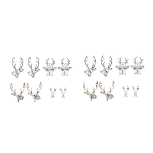 NIYANGLE 2 Sätze Teiliges Rehgeweih Nagel Charms Mit Antler Nageldekoration Für Glamouröse Nail Art Und Kreative Gestaltungsmöglichkeiten 16 Stücke * 2 NIYANGLE 2 Sätze Teiliges Rehgeweih Nagel Charms Mit Antler Nageldekoration Für Glamouröse Nail Art Und Kreative Gestaltungsmöglichkeiten 16 Stücke * 2 von NIYANGLE