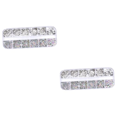 NIYANGLE 2 Stück Flachsteine Fächer Transparent Strasssteine Nail Art Zubehör für Diy Schmuck und Bastelprojekte für Kreative Gestaltungen und Designs NIYANGLE 2 Stück Flachsteine Fächer Transparent Strasssteine Nail Art Zubehör für Diy Schmuck und Bastelprojekte für Kreative Gestaltungen und Designs von NIYANGLE