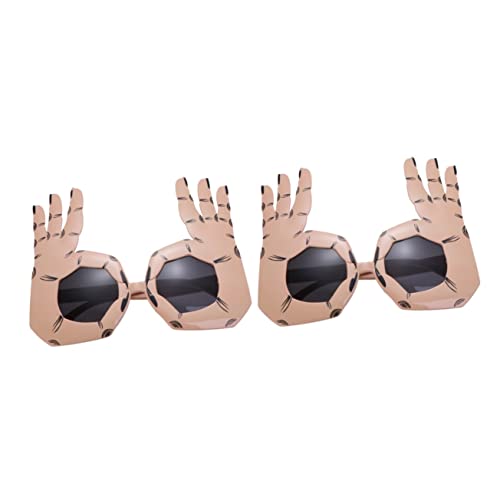 NIYANGLE 2 Stück Lustige Partybrille Beige Ok Geste Erwachsene Leichtes Langlebiges Material Festival Sonnenbrille Karneval Halloween Cosplay Accessoire NIYANGLE 2 Stück Lustige Partybrille Beige Ok Geste Erwachsene Leichtes Langlebiges Material Festival Sonnenbrille Karneval Halloween Cosplay Accessoire von NIYANGLE