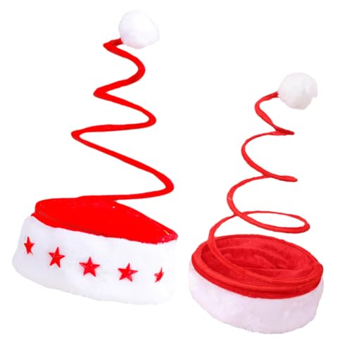 NIYANGLE 2 Stück Teiliges Weihnachts Hutset für Lustige Stoffmütze mit Federfeder Witziges Party Accessoire Langlebig und Farbecht für Xmas Feiern und Festliche Familienrunden NIYANGLE 2 Stück Teiliges Weihnachts Hutset für Lustige Stoffmütze mit Federfeder Witziges Party Accessoire Langlebig und Farbecht für Xmas Feiern und Festliche Familienrunden von NIYANGLE