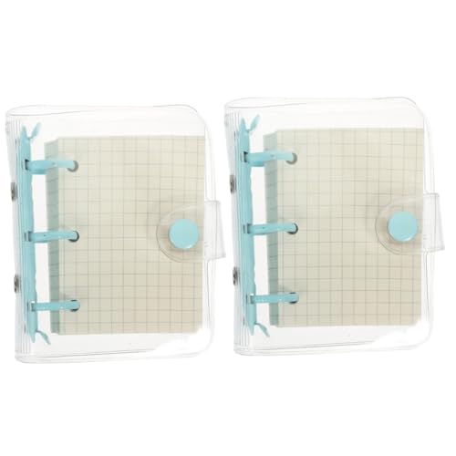 NIYANGLE 2 Stück Transparentes Mini Notizbuch mit Dekorativem Umschlag Kleines Ringbuch für Scrapbooking und Tägliche Notizen Handliches Schreibblock mit Hochwertigem Material für Schule NIYANGLE 2 Stück Transparentes Mini Notizbuch mit Dekorativem Umschlag Kleines Ringbuch für Scrapbooking und Tägliche Notizen Handliches Schreibblock mit Hochwertigem Material für Schule von NIYANGLE