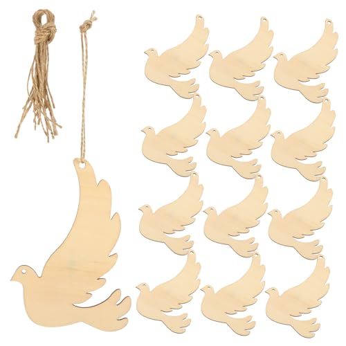 NIYANGLE 20 Stück Anhänger aus Holz Vögel zum Basteln Vogelausschnitte ausgeschnitten rustikal Handwerk Hochzeitsschmuck aus Holz Hochzeit Holzscheiben unfertige Holzspäne Hanfseil Beige NIYANGLE 20 Stück Anhänger aus Holz Vögel zum Basteln Vogelausschnitte ausgeschnitten rustikal Handwerk Hochzeitsschmuck aus Holz Hochzeit Holzscheiben unfertige Holzspäne Hanfseil Beige von NIYANGLE