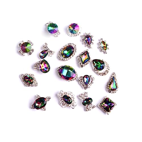 NIYANGLE 20 Stück Nailart-Strasssteine Nagel Zubehör Edelsteine Reiz Kunst Bausatz sortiert Nailart-Kristall Nail-Art- NIYANGLE 20 Stück Nailart-Strasssteine Nagel Zubehör Edelsteine Reiz Kunst Bausatz sortiert Nailart-Kristall Nail-Art- von NIYANGLE
