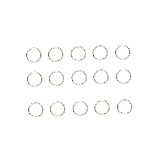NIYANGLE 200 Stück Metall Schlüsselringe Split Circle Ringe für DIY Schmuck Schlüsselanhänger und Bastelprojekte von NIYANGLE