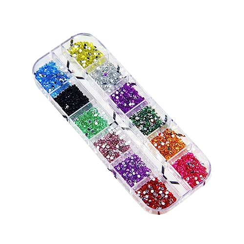 NIYANGLE 2000Stücke Bunter Glitzeraufkleber Farben für Nagelkunst DIY Nageldekoration für Natürliche und Künstliche Nägel für Maniküre und Nageldesign NIYANGLE 2000Stücke Bunter Glitzeraufkleber Farben für Nagelkunst DIY Nageldekoration für Natürliche und Künstliche Nägel für Maniküre und Nageldesign von NIYANGLE