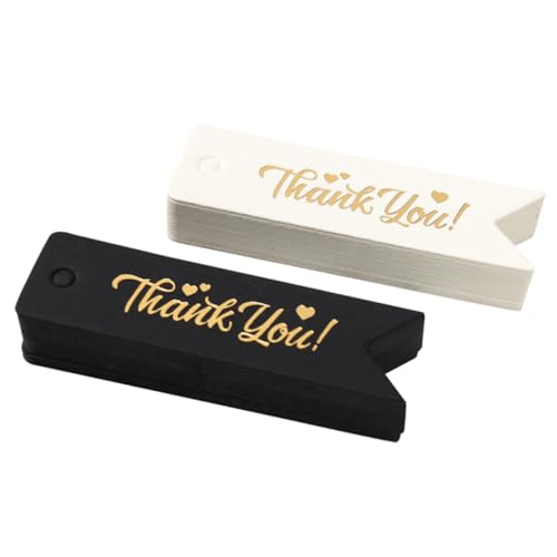 NIYANGLE 200Stücke Tags Für Hochzeiten Und Weiße Und Schwarze Geschenketiketten Vielseitig Einsetzbar Für Danksagungen Und Dekorationen von NIYANGLE