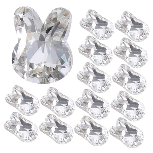 NIYANGLE 20Stücke Teiliges Kaninchen Nageldekor Cartoon Nagelornament Für Maniküre Einfach Anzuwenden Für DIY Nagelkunst Und Dekoration von NIYANGLE