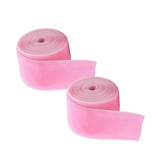 NIYANGLE 2Stücke Geschenkband Rosa Satin Weihnachtsgeschenke Dekoration und Partys Langlebig und Vielseitig Einsetzbar für Hochzeiten von NIYANGLE