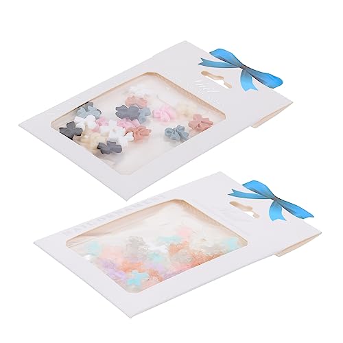 NIYANGLE 2Taschen Stereoskopische Nagelkunst Schleifen Dekorative Maniküre Bowknots Für DIY Nagelkunst Salon Zubehör Maniküre Ornamente Verschiedenen Farben von NIYANGLE