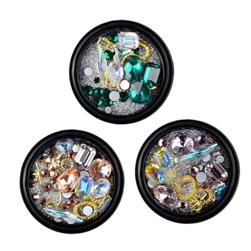 NIYANGLE 3 Boxen Nail Beauty Strass Nageljuwelen Nagelperlen Für Nagelkunst Nageldekor Dekoration Maniküre Charms Nagelstudiobedarf Nagelstudiozubehör Nagelmaniküre Dekore Strasssteine NIYANGLE 3 Boxen Nail Beauty Strass Nageljuwelen Nagelperlen Für Nagelkunst Nageldekor Dekoration Maniküre Charms Nagelstudiobedarf Nagelstudiozubehör Nagelmaniküre Dekore Strasssteine von NIYANGLE