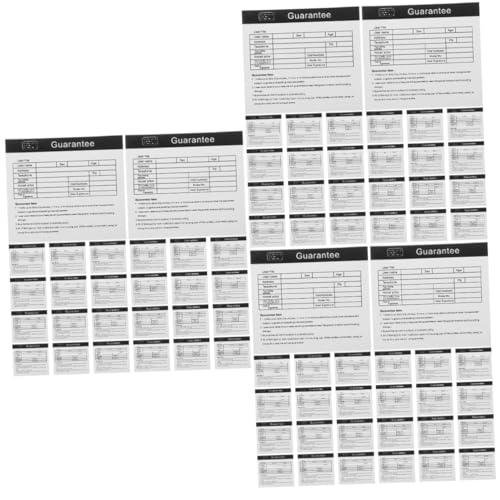 NIYANGLE 3 Sätze Garantiekarte Gerätewartungskarte Wartungskarte Für Geräte Gerätereparaturkarten Anleitungskarten Zur Tassenpflege Papier 200 Stück * 3 NIYANGLE 3 Sätze Garantiekarte Gerätewartungskarte Wartungskarte Für Geräte Gerätereparaturkarten Anleitungskarten Zur Tassenpflege Papier 200 Stück * 3 von NIYANGLE