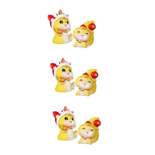 NIYANGLE 3 Sätze Maskottchen Mittelstücke Schlangendekorationen Figur Tischdekorationen Schlangenschmuck Thema Tierkreis Jahr Der Schlange 2025 Ornamente Harz 2 Stücke * 3 NIYANGLE 3 Sätze Maskottchen Mittelstücke Schlangendekorationen Figur Tischdekorationen Schlangenschmuck Thema Tierkreis Jahr Der Schlange 2025 Ornamente Harz 2 Stücke * 3 von NIYANGLE