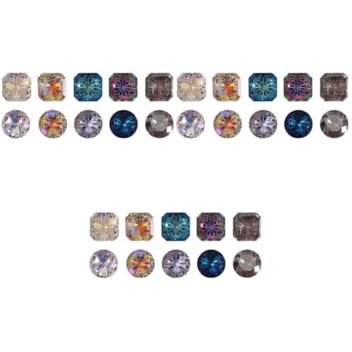 NIYANGLE 3 Sätze Nagelstuds Shiny Nail Art Dekorationen Für Diy Maniküre Zufälliger Stil Für Nagelkunstliebhaber Langlebig Und Glänzend 10 Stück * 3 von NIYANGLE