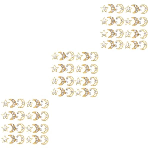 NIYANGLE 3 Sätze Nail Art Charms Mond Und Sterne Design Für Nagelkunst Deko Für Partys Geburtstage Und Besondere Anlässe 30 Stück * 3 NIYANGLE 3 Sätze Nail Art Charms Mond Und Sterne Design Für Nagelkunst Deko Für Partys Geburtstage Und Besondere Anlässe 30 Stück * 3 von NIYANGLE