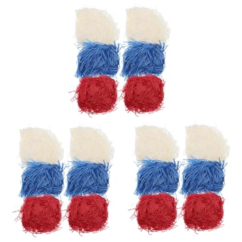 NIYANGLE 3 Sätze Pack Dekoratives Geschreddertes Papier Für Hochzeiten Rot Dunkelblau Füllmaterial Für Geschenkboxen Süßigkeitenboxen Geburtstagsfeiern Und Jubiläen 6 Packungen * 3 von NIYANGLE