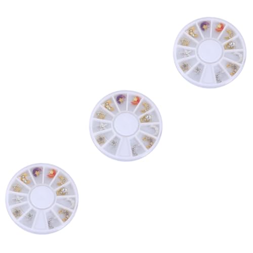 NIYANGLE 3 Sätze Teiliges Rhinestone Dekorationsset Nagelsticker Für Weihnachten Hochzeiten Und Partys Diy Nail Art Und Bastelprojekte 12 Stücke * 3 NIYANGLE 3 Sätze Teiliges Rhinestone Dekorationsset Nagelsticker Für Weihnachten Hochzeiten Und Partys Diy Nail Art Und Bastelprojekte 12 Stücke * 3 von NIYANGLE