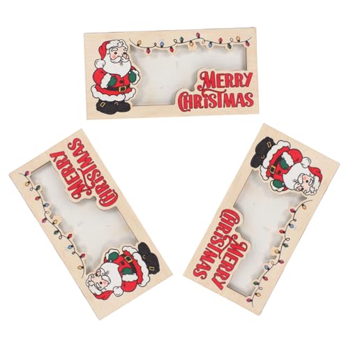 NIYANGLE 3 Stück Teiliges Weihnachts Geldhalter aus Holz Multifunktionaler Karten und Bargeld Organizer mit Festlichen Mustern Leicht Robust Xmas Geschenkidee und Party Mitgebsel NIYANGLE 3 Stück Teiliges Weihnachts Geldhalter aus Holz Multifunktionaler Karten und Bargeld Organizer mit Festlichen Mustern Leicht Robust Xmas Geschenkidee und Party Mitgebsel von NIYANGLE